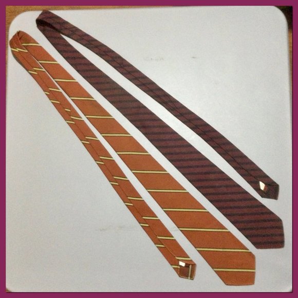 2 Vtg Striped Ties_133 - Picture 2 of 8